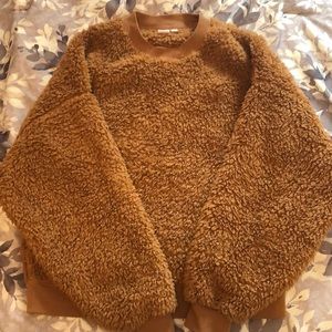 Gap Sherpa mock sweatshirt